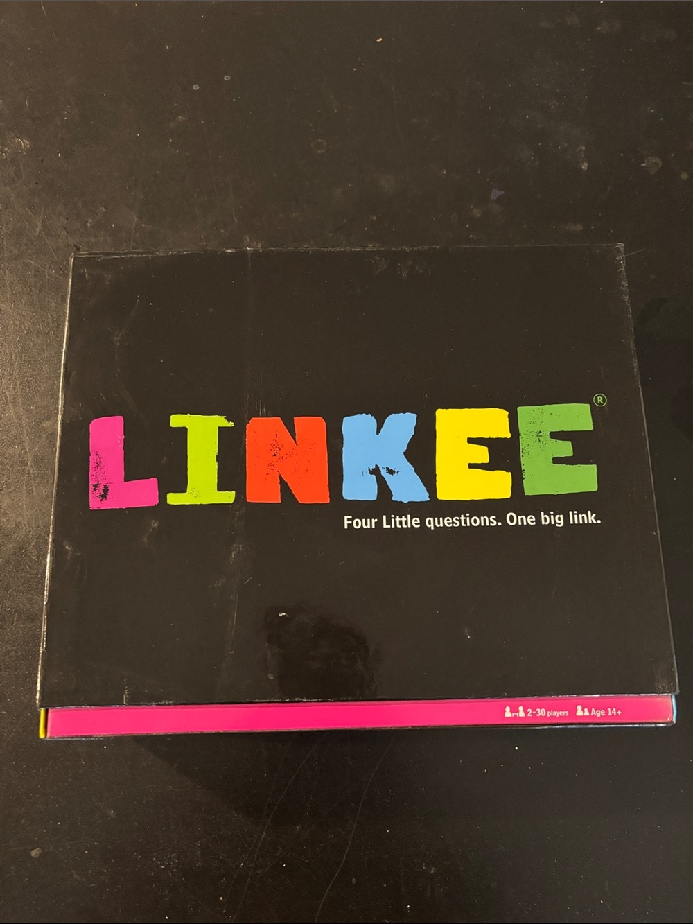 Linkee Game Box with Multicolor Lettering